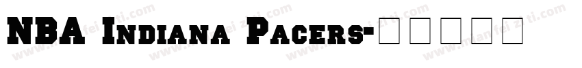 NBA Indiana Pacers字体转换